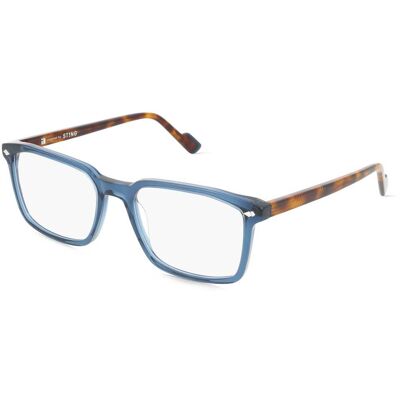 Sting VST511 Unisex-Brille inkl. Gläser Vollrand Quadratisch Acetat-Gestell 54/19/145, blau Sting VST511 Unisex-Brille inkl. Gläser Vollrand Quadratisch Acetat-Gestell 54/19/145, blau