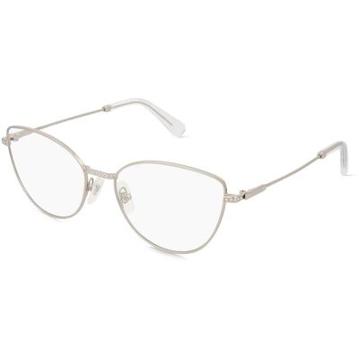 Swarovski Silberne Brille - Cat Eye - Elegant und Vielseitig Swarovski Silberne Brille - Cat Eye - Elegant und Vielseitig