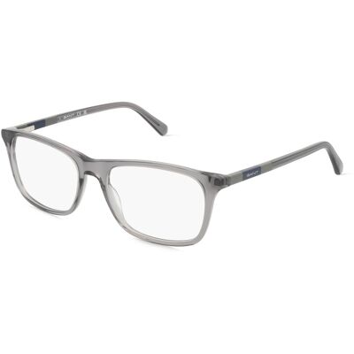 Gant GA3268 Unisex-Brille inkl. Gläser Vollrand Quadratisch Acetat-Gestell 54/17/145, grau Gant GA3268 Unisex-Brille inkl. Gläser Vollrand Quadratisch Acetat-Gestell 54/17/145, grau