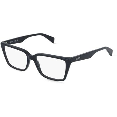 Liu Jo LJ2806 Unisex-Brille inkl. Gläser Vollrand Quadratisch Acetat-Gestell 53/15/140, schwarz Liu Jo LJ2806 Unisex-Brille inkl. Gläser Vollrand Quadratisch Acetat-Gestell 53/15/140, schwarz