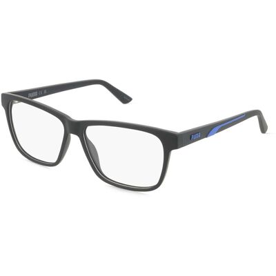 Puma PU0470O Unisex-Brille inkl. Gläser Vollrand Quadratisch Kunststoff-Gestell 57/14/145, schwarz Puma PU0470O Unisex-Brille inkl. Gläser Vollrand Quadratisch Kunststoff-Gestell 57/14/145, schwarz