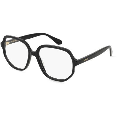 Sandro 2043 Unisex-Brille inkl. Gläser Vollrand Quadratisch Acetat-Gestell 54/17/140, schwarz Sandro 2043 Unisex-Brille inkl. Gläser Vollrand Quadratisch Acetat-Gestell 54/17/140, schwarz