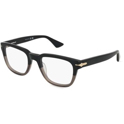 Montblanc MB0305O Unisex-Brille inkl. Gläser Vollrand Quadratisch Acetat-Gestell 51/21/145, schwarz Montblanc MB0305O Unisex-Brille inkl. Gläser Vollrand Quadratisch Acetat-Gestell 51/21/145, schwarz