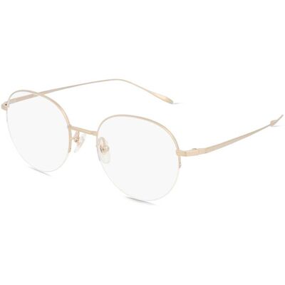 Fielmann TITANIUM 205 CL KAI Unisex-Brille inkl. Gläser Halbrand Panto Titan-Gestell 49/19/145, gold Fielmann TITANIUM 205 CL KAI Unisex-Brille inkl. Gläser Halbrand Panto Titan-Gestell 49/19/145, gold