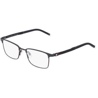 Tommy Hilfiger Herren Brille Grau Rechteckig - Eyewear Tommy Hilfiger Herren Brille Grau Rechteckig - Eyewear