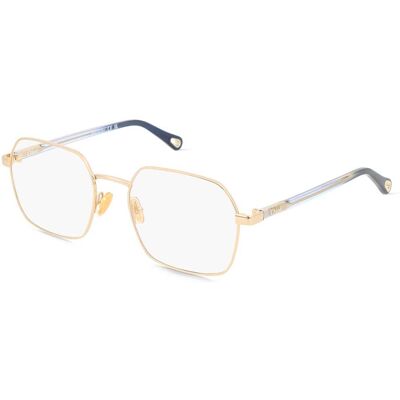 Chloé CH0268O Unisex-Brille inkl. Gläser Vollrand Quadratisch Metall-Gestell 54/19/140, gold Chloé CH0268O Unisex-Brille inkl. Gläser Vollrand Quadratisch Metall-Gestell 54/19/140, gold