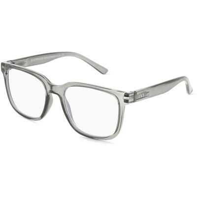 I NEED YOU BLUEBREAKER Style Unisex-Brille Vollrand Quadratisch Kunststoff-Gestell, grau I NEED YOU BLUEBREAKER Style Unisex-Brille Vollrand Quadratisch Kunststoff-Gestell, grau