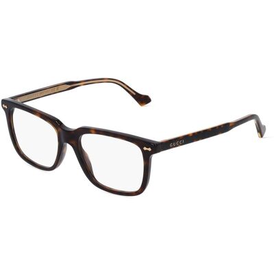 Gucci GG0737O Havana Brille - Rechteckig, Herren, Klassischer Stil Gucci GG0737O Havana Brille - Rechteckig, Herren, Klassischer Stil