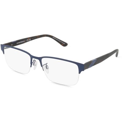 Emporio Armani EA1129 3018 Blaue Metall Quadratische Brille - Sehhilfe Emporio Armani EA1129 3018 Blaue Metall Quadratische Brille - Sehhilfe