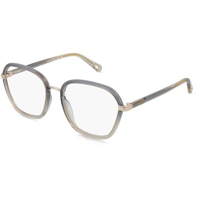 Chloé CH0309O Damen-Brille inkl. Gläser Vollrand Eckig Kunststoff-Gestell 54/18/140, grau Chloé CH0309O Damen-Brille inkl. Gläser Vollrand Eckig Kunststoff-Gestell 54/18/140, grau