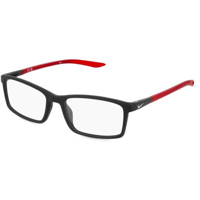 Nike 7287 Unisex-Brille inkl. Gläser Vollrand Quadratisch Kunststoff-Gestell 54/17/140, schwarz Nike 7287 Unisex-Brille inkl. Gläser Vollrand Quadratisch Kunststoff-Gestell 54/17/140, schwarz