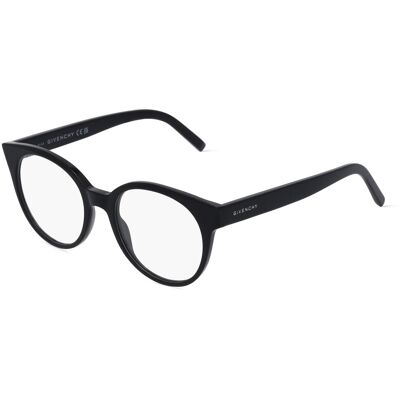 Givenchy GV50028I Unisex-Brille inkl. Gläser Vollrand Rund Acetat-Gestell 51/19/145, schwarz Givenchy GV50028I Unisex-Brille inkl. Gläser Vollrand Rund Acetat-Gestell 51/19/145, schwarz