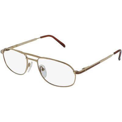 Fielmann MC 301 MOD FLEX TR Herren-Brille inkl. Gläser Vollrand Quadratisch Titan-Gestell 54/18/135, gold Fielmann MC 301 MOD FLEX TR Herren-Brille inkl. Gläser Vollrand Quadratisch Titan-Gestell 54/18/135, gold