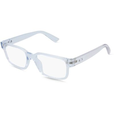 Emporio Armani 0AX3130U Herren-Brille inkl. Gläser Vollrand Quadratisch Kunststoff-Gestell 53/18/145, transparent Emporio Armani 0AX3130U Herren-Brille inkl. Gläser Vollrand Quadratisch Kunststoff-Gestell 53/18/145, transparent
