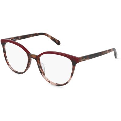 Fossil FOS 7188 Damen-Brille inkl. Gläser Vollrand Rund Acetat-Gestell 53/18/140, pink Fossil FOS 7188 Damen-Brille inkl. Gläser Vollrand Rund Acetat-Gestell 53/18/140, pink
