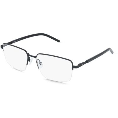 PUMA PU0538O Herren-Brille inkl. Gläser Halbrand Eckig Metall-Gestell 59/17/145, schwarz PUMA PU0538O Herren-Brille inkl. Gläser Halbrand Eckig Metall-Gestell 59/17/145, schwarz