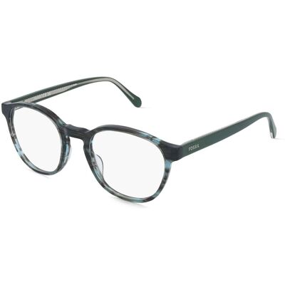 Fossil FOS 7215 Herren-Brille inkl. Gläser Vollrand Panto Acetat-Gestell 51/20/145, blau Fossil FOS 7215 Herren-Brille inkl. Gläser Vollrand Panto Acetat-Gestell 51/20/145, blau