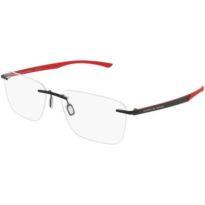 Porsche Design P8774 Herren-Brille inkl. Gläser Randlos Geometrisch Metall-Gestell 56/16/145, schwarz Porsche Design P8774 Herren-Brille inkl. Gläser Randlos Geometrisch Metall-Gestell 56/16/145, schwarz