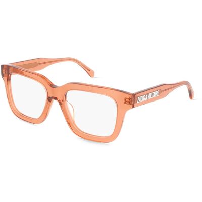 Zadig & Voltaire VZV428 0805 Marron Chiaro Transparent Lucido - Brillenfassung Zadig & Voltaire VZV428 0805 Marron Chiaro Transparent Lucido - Brillenfassung