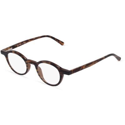 Fielmann READER 001 FLEX TR Unisex-Brille Vollrand Rund Kunststoff-Gestell, braun Fielmann READER 001 FLEX TR Unisex-Brille Vollrand Rund Kunststoff-Gestell, braun