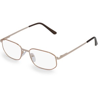 Fielmann BD 148 FLEX TR Herren-Brille inkl. Gläser Vollrand Quadratisch Metall-Gestell 52/17/140, gold Fielmann BD 148 FLEX TR Herren-Brille inkl. Gläser Vollrand Quadratisch Metall-Gestell 52/17/140, gold