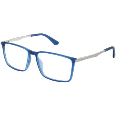 Police VPLG70 AGQM Blau Transparent Opak Brillenrahmen Police VPLG70 AGQM Blau Transparent Opak Brillenrahmen