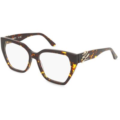 Karl Lagerfeld KL6214 Damen-Brille inkl. Gläser Vollrand Eckig Acetat-Gestell 55/16/140, braun Karl Lagerfeld KL6214 Damen-Brille inkl. Gläser Vollrand Eckig Acetat-Gestell 55/16/140, braun
