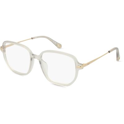 Chloé CH0218OA Unisex-Brille inkl. Gläser Vollrand Quadratisch Acetat-Gestell 55/18/145, grau Chloé CH0218OA Unisex-Brille inkl. Gläser Vollrand Quadratisch Acetat-Gestell 55/18/145, grau