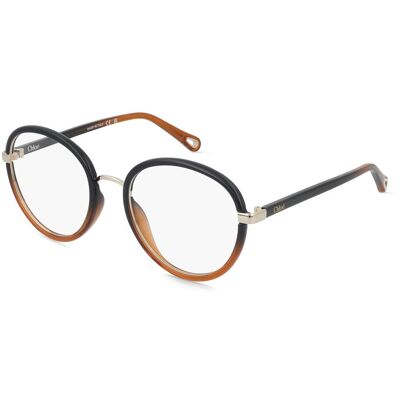 Chloé CH0308O Damen-Brille inkl. Gläser Vollrand Rund Kunststoff-Gestell 53/20/140, schwarz Chloé CH0308O Damen-Brille inkl. Gläser Vollrand Rund Kunststoff-Gestell 53/20/140, schwarz