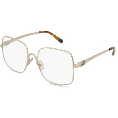 Miu Miu 0MU 51YV Damen-Brille inkl. Gläser Vollrand Quadratisch Metall-Gestell 53/17/140, Gold Miu Miu 0MU 51YV Damen-Brille inkl. Gläser Vollrand Quadratisch Metall-Gestell 53/17/140, Gold
