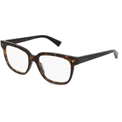 Bottega Veneta BV1257O Unisex-Brille inkl. Gläser Vollrand Quadratisch Acetat-Gestell 53/16/145, braun Bottega Veneta BV1257O Unisex-Brille inkl. Gläser Vollrand Quadratisch Acetat-Gestell 53/16/145, braun