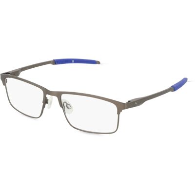 Puma PU0415O Unisex-Brille inkl. Gläser Vollrand Quadratisch Metall-Gestell 54/17/140, grau Puma PU0415O Unisex-Brille inkl. Gläser Vollrand Quadratisch Metall-Gestell 54/17/140, grau