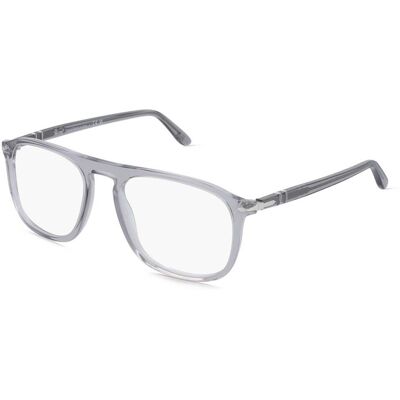 Persol PO3392V Unisex-Brille inkl. Gläser Vollrand Quadratisch Acetat-Gestell 54/19/145, grau Persol PO3392V Unisex-Brille inkl. Gläser Vollrand Quadratisch Acetat-Gestell 54/19/145, grau