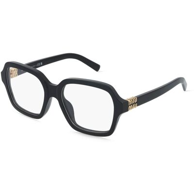 Miu Miu 0MU 03YV Damen-Brille inkl. Gläser Vollrand Quadratisch Acetat-Gestell 52/17/140, schwarz Miu Miu 0MU 03YV Damen-Brille inkl. Gläser Vollrand Quadratisch Acetat-Gestell 52/17/140, schwarz