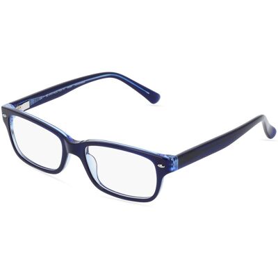 Fielmann BD 395 MOD FLEX FA Jugend-Brille inkl. Gläser Vollrand Quadratisch Acetat-Gestell 49/16/125, blau Fielmann BD 395 MOD FLEX FA Jugend-Brille inkl. Gläser Vollrand Quadratisch Acetat-Gestell 49/16/125, blau