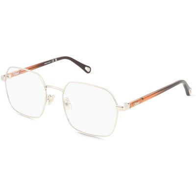 Chloé CH0268O Unisex-Brille inkl. Gläser Vollrand Quadratisch Metall-Gestell 54/19/140, silber Chloé CH0268O Unisex-Brille inkl. Gläser Vollrand Quadratisch Metall-Gestell 54/19/140, silber