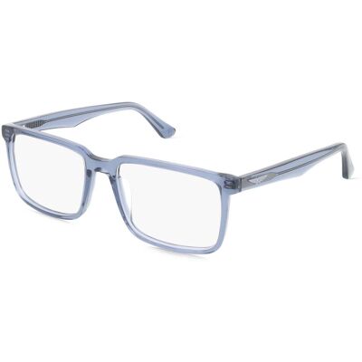 Police VPLN17 Unisex-Brille inkl. Gläser Vollrand Quadratisch Acetat-Gestell 57/18/145, blau Police VPLN17 Unisex-Brille inkl. Gläser Vollrand Quadratisch Acetat-Gestell 57/18/145, blau