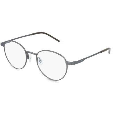PUMA PU0533O Herren-Brille inkl. Gläser Vollrand Rund Metall-Gestell 50/20/145, grau PUMA PU0533O Herren-Brille inkl. Gläser Vollrand Rund Metall-Gestell 50/20/145, grau