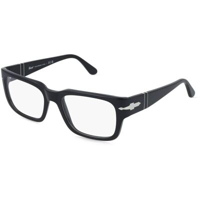 Persol PO3315V Herren-Brille inkl. Gläser Vollrand Eckig Acetat-Gestell 55/19/145, schwarz Persol PO3315V Herren-Brille inkl. Gläser Vollrand Eckig Acetat-Gestell 55/19/145, schwarz
