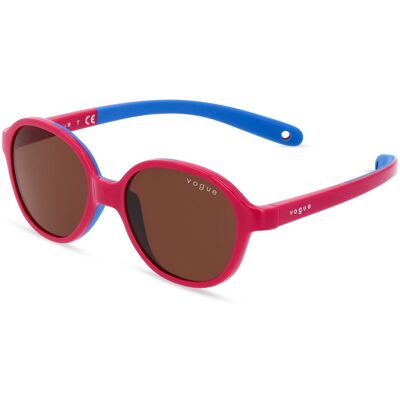 Vogue VJ2012 Pink auf Gummi Blau Unisex Sonnenbrille - Sonnenbrille Vogue VJ2012 Pink auf Gummi Blau Unisex Sonnenbrille - Sonnenbrille