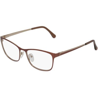 Fielmann MC 559 MOD FLEX CL Damen-Brille inkl. Gläser Vollrand Quadratisch Edelstahl-Gestell 53/17/135, braun Fielmann MC 559 MOD FLEX CL Damen-Brille inkl. Gläser Vollrand Quadratisch Edelstahl-Gestell 53/17/135, braun