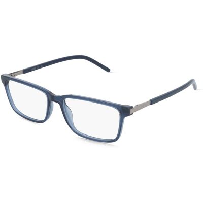 PUMA PU0539O Herren-Brille inkl. Gläser Vollrand Eckig Kunststoff-Gestell 55/16/145, blau PUMA PU0539O Herren-Brille inkl. Gläser Vollrand Eckig Kunststoff-Gestell 55/16/145, blau
