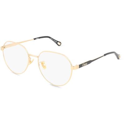 Chloé CH0275OA Unisex-Brille inkl. Gläser Vollrand Rund Metall-Gestell 54/17/145, gold Chloé CH0275OA Unisex-Brille inkl. Gläser Vollrand Rund Metall-Gestell 54/17/145, gold