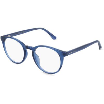 Calvin Klein CK20527 N Unisex-Brille inkl. Gläser Vollrand Rund Kunststoff-Gestell 49/20/145, blau Calvin Klein CK20527 N Unisex-Brille inkl. Gläser Vollrand Rund Kunststoff-Gestell 49/20/145, blau