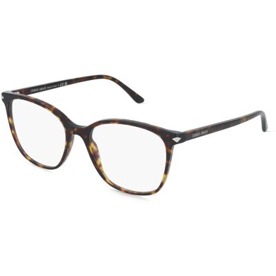 Giorgio Armani AR7192 Damen-Brille inkl. Gläser Vollrand Quadratisch Acetat-Gestell 54/17/145, braun Giorgio Armani AR7192 Damen-Brille inkl. Gläser Vollrand Quadratisch Acetat-Gestell 54/17/145, braun