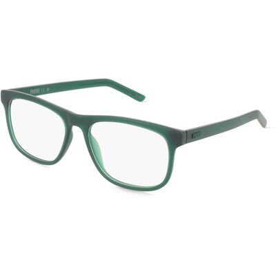 Puma PU0496O Herren-Brille inkl. Gläser Vollrand Eckig Kunststoff-Gestell 55/17/145, grün Puma PU0496O Herren-Brille inkl. Gläser Vollrand Eckig Kunststoff-Gestell 55/17/145, grün
