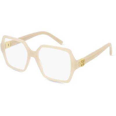 Givenchy GV50050I Damen-Brille inkl. Gläser Vollrand Quadratisch Kunststoff-Gestell 54/16/135, beige Givenchy GV50050I Damen-Brille inkl. Gläser Vollrand Quadratisch Kunststoff-Gestell 54/16/135, beige