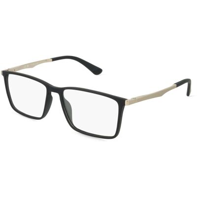 Police POIVPLG70 Unisex-Brille inkl. Gläser Vollrand Quadratisch Kunststoff-Gestell 56/15/145, schwarz Police POIVPLG70 Unisex-Brille inkl. Gläser Vollrand Quadratisch Kunststoff-Gestell 56/15/145, schwarz