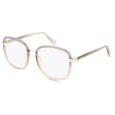 Chloé CH0034O Damen-Brille inkl. Gläser Vollrand Eckig Kunststoff-Gestell 53/18/140, grau Chloé CH0034O Damen-Brille inkl. Gläser Vollrand Eckig Kunststoff-Gestell 53/18/140, grau