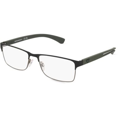 Emporio Armani EA1052 Gunmetal Rechteckige Brille - Brillen Emporio Armani EA1052 Gunmetal Rechteckige Brille - Brillen